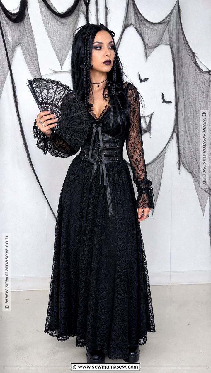 Billie Eilish 2023 Met Gala Black Lace Costume - 30 billie eilish halloween costume ideas