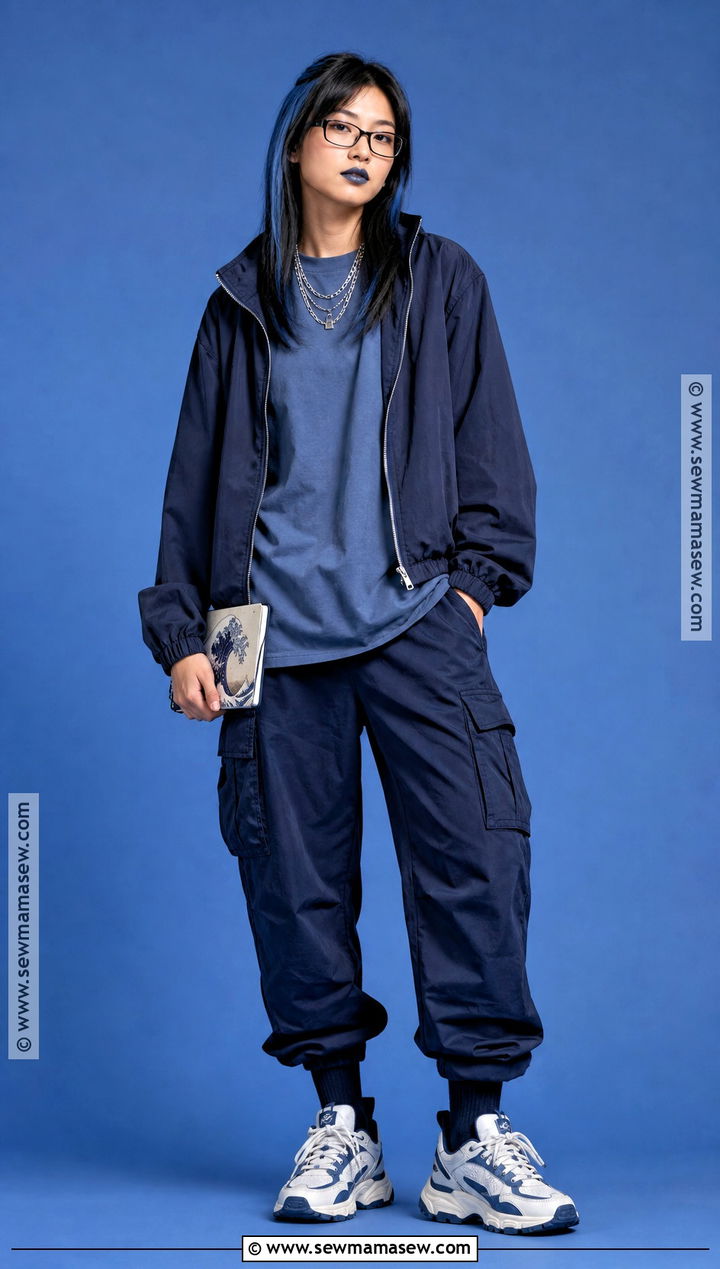 Billie Eilish Chihiro Navy Streetwear Costume - 30 billie eilish halloween costume ideas