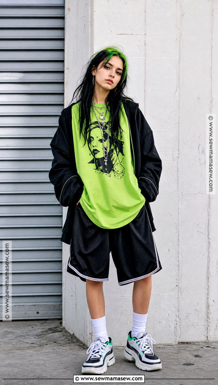 Billie Eilish Oversized Streetwear Costume - 30 celeb halloween costumes