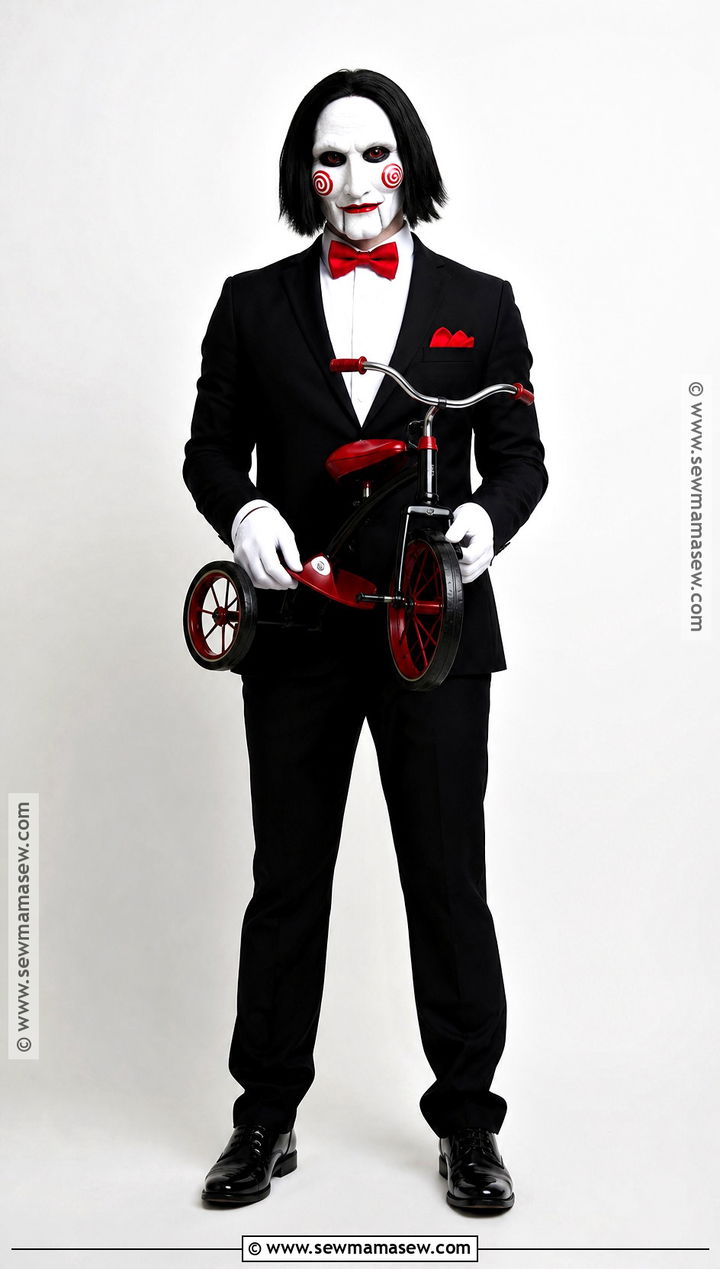 Billy Puppet Costume With Black Suit - 30 scary movie costumes