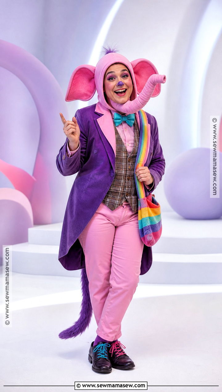 Bing Bong Costume With Pink Tailcoat - 30 Inside Out Characters Costumes
