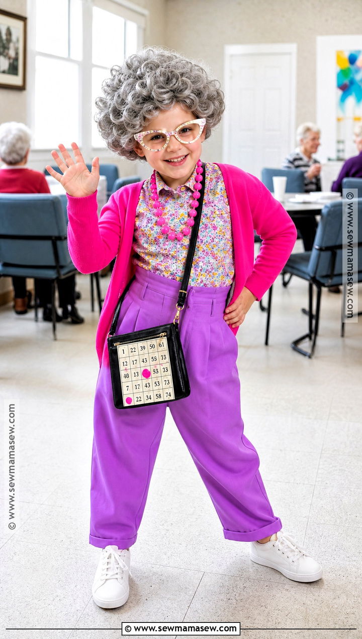 Bingo Grandma Costume - 30 kids old lady costume ideas