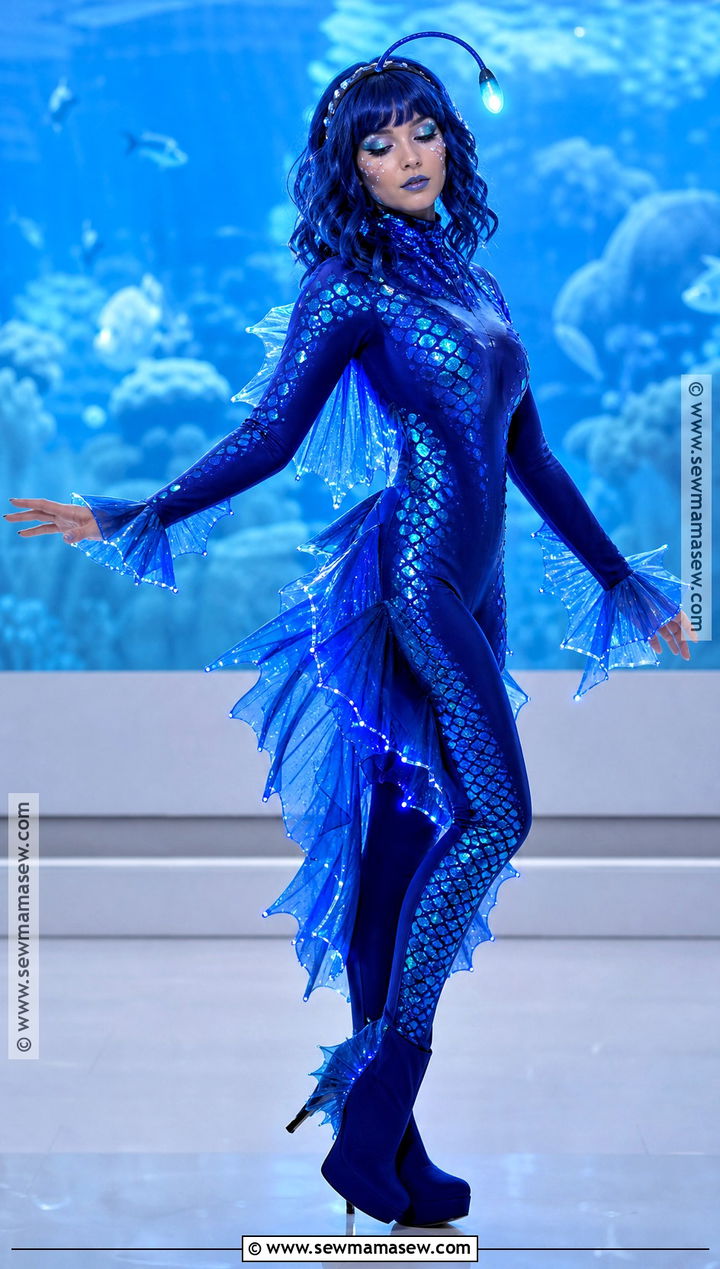 Bioluminescent Deep Sea Fish Costume - 30 Niche Halloween Costume Ideas