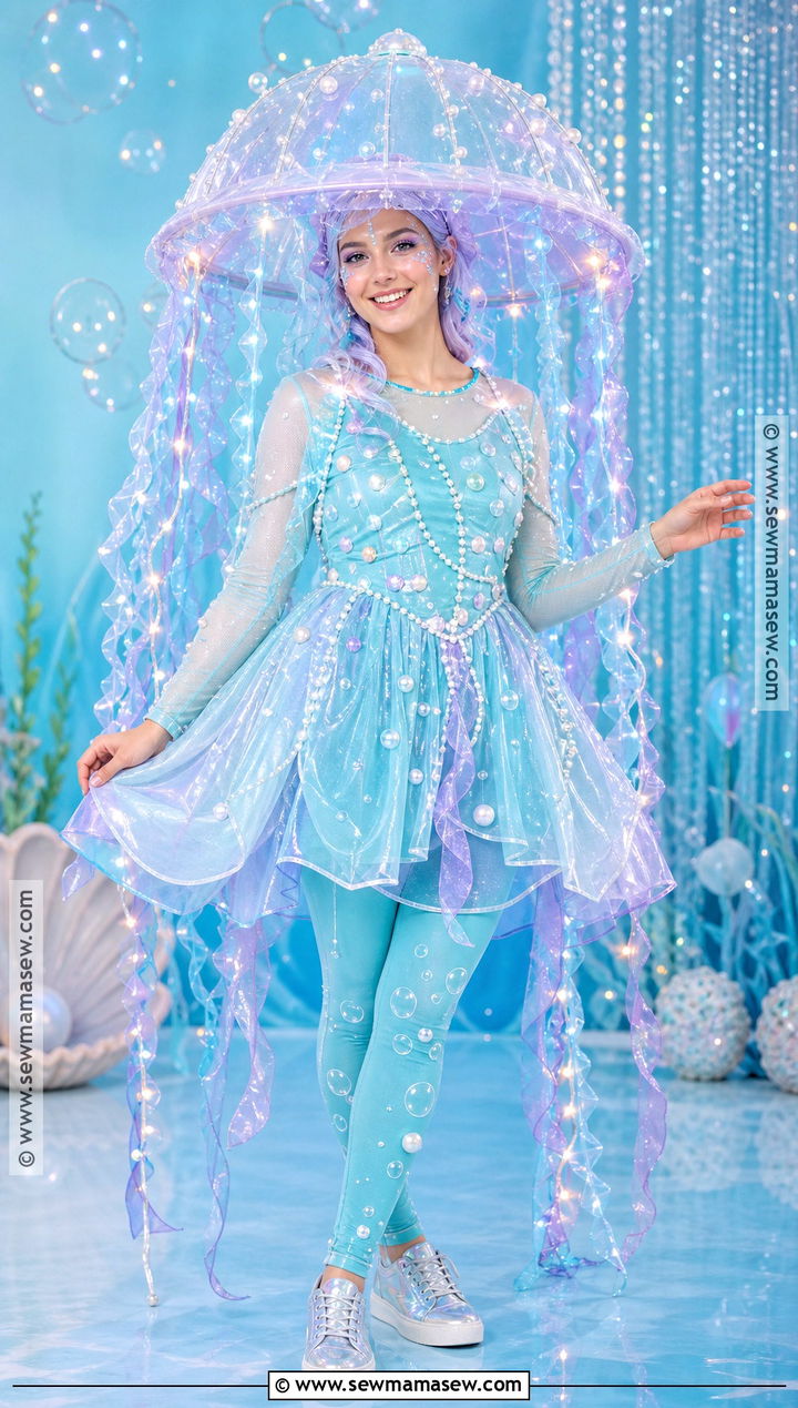 Bioluminescent Jellyfish Costume - 30 original halloween costumes for women