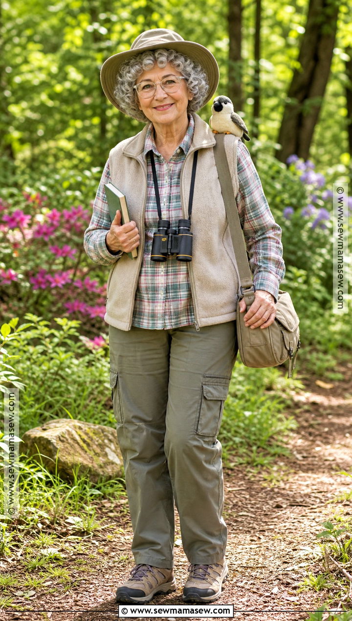 Bird Watching Grandma Costume - 40 old lady costume ideas