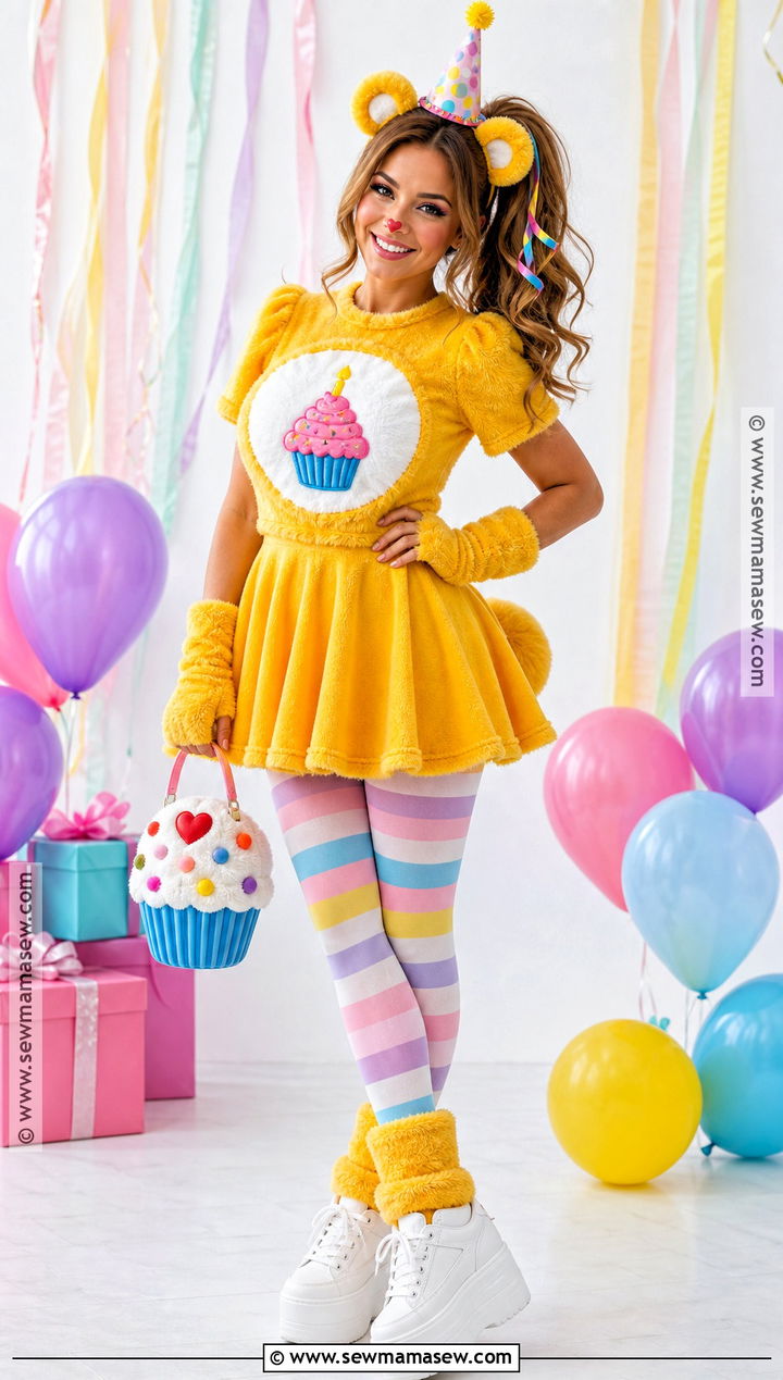 Birthday Bear Costume With Cupcake Skater Dress - 30 Carebear Costume Ideas for Women