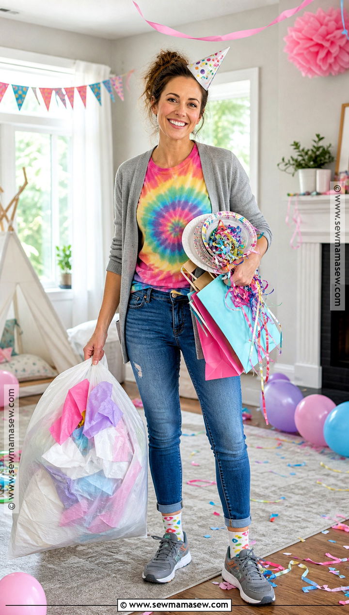 Birthday Party Cleanup Mom Costume - 30 Tired Mom Costume Ideas