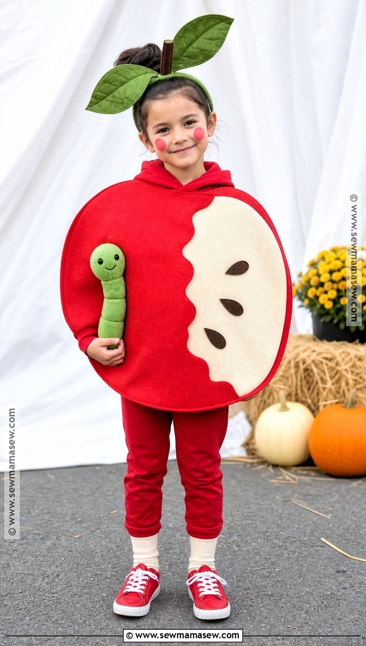 Bitten Apple Costume - 30 apple costume ideas for kids