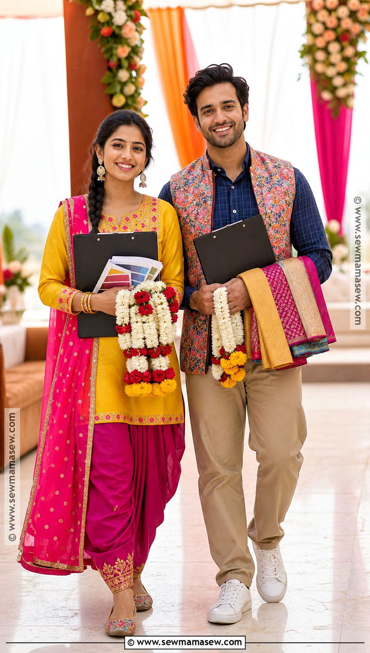 Bittoo And Shruti Costume From Band Baaja Baaraat - 30 Bollywood Couple Costume Ideas
