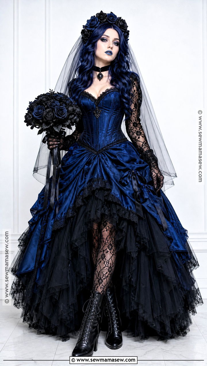 Black And Blue Corpse Bride Costume - 50 corpse bride costume ideas
