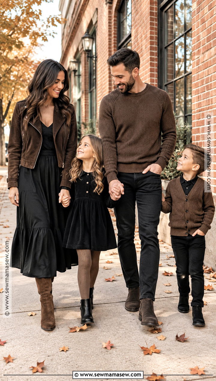 Black And Brown Fall Family Picture Outfits - 15 family picture outfits fall black