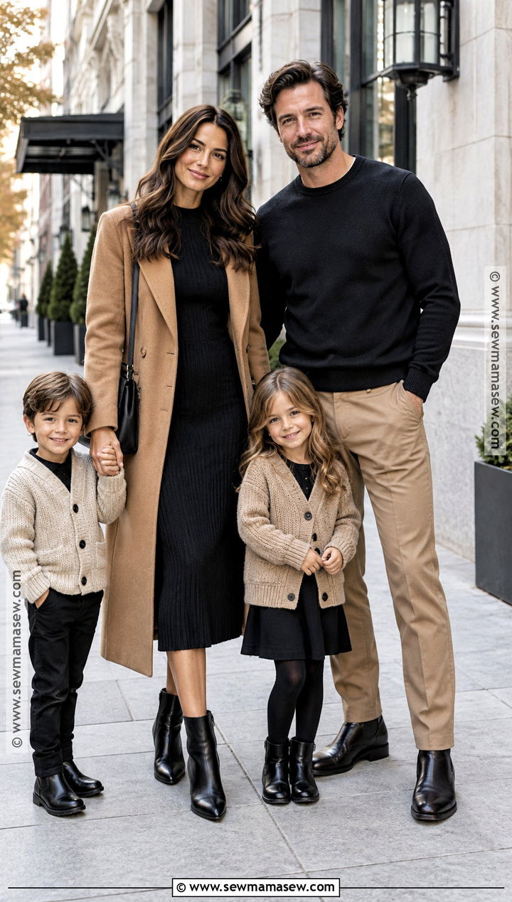 Black And Camel Fall Family Photo Outfit - 25 fall family photos outfits