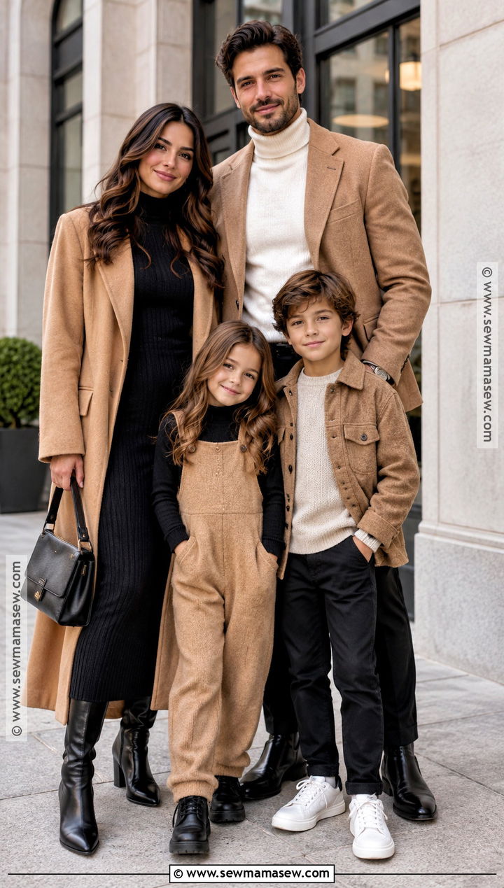 Black And Camel Fall Family Portrait Outfits - 15 family portraits outfits fall