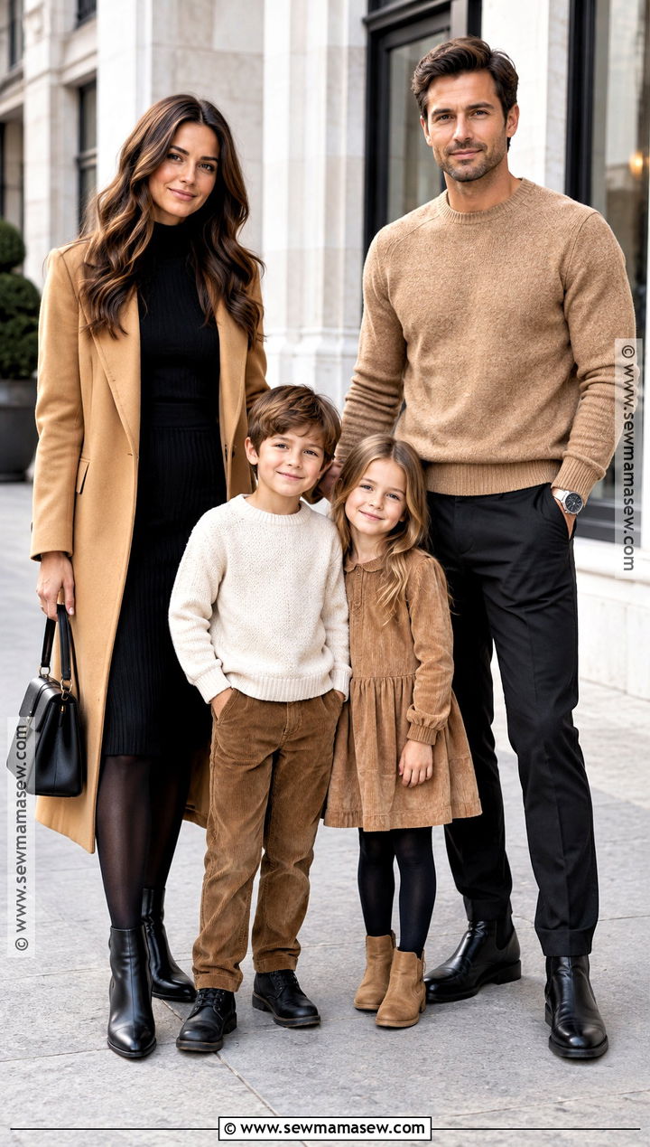 Black And Camel Family Photo Outfits - 20 Family Photo Outfits Fall Color Schemes Picture Ideas Winter