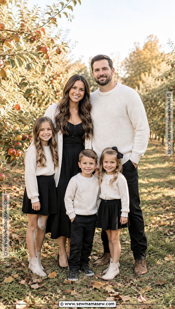 Black And Cream Fall Family Picture Outfit - 15 fall family pictures black outfits