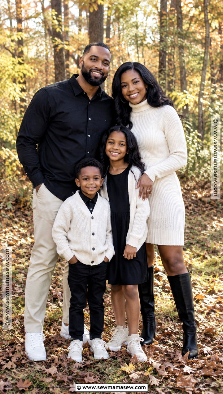 Black And Cream Family Photo Outfit - 15 black fall family pictures outfits