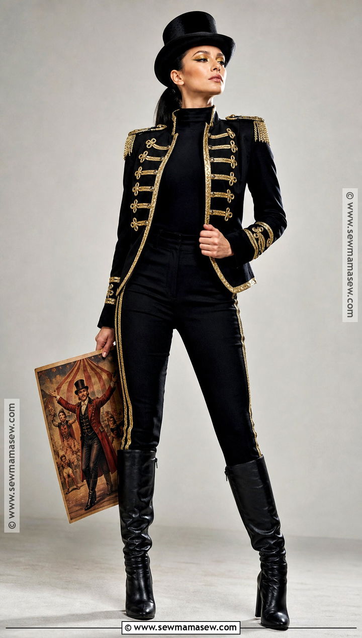 Black And Gold Circus Ringmaster Costume - 30 circus ringmaster costume ideas