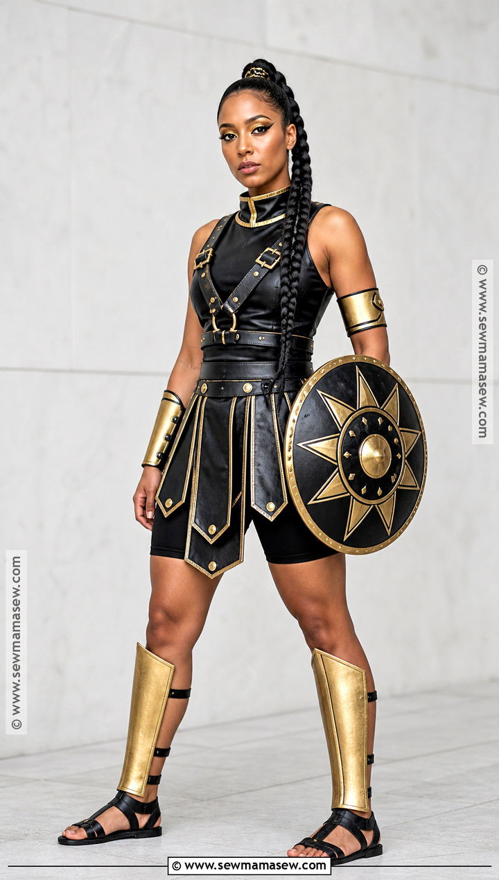 Black And Gold Gladiator Costume - 30 Gladiator Costume Ideas for Women