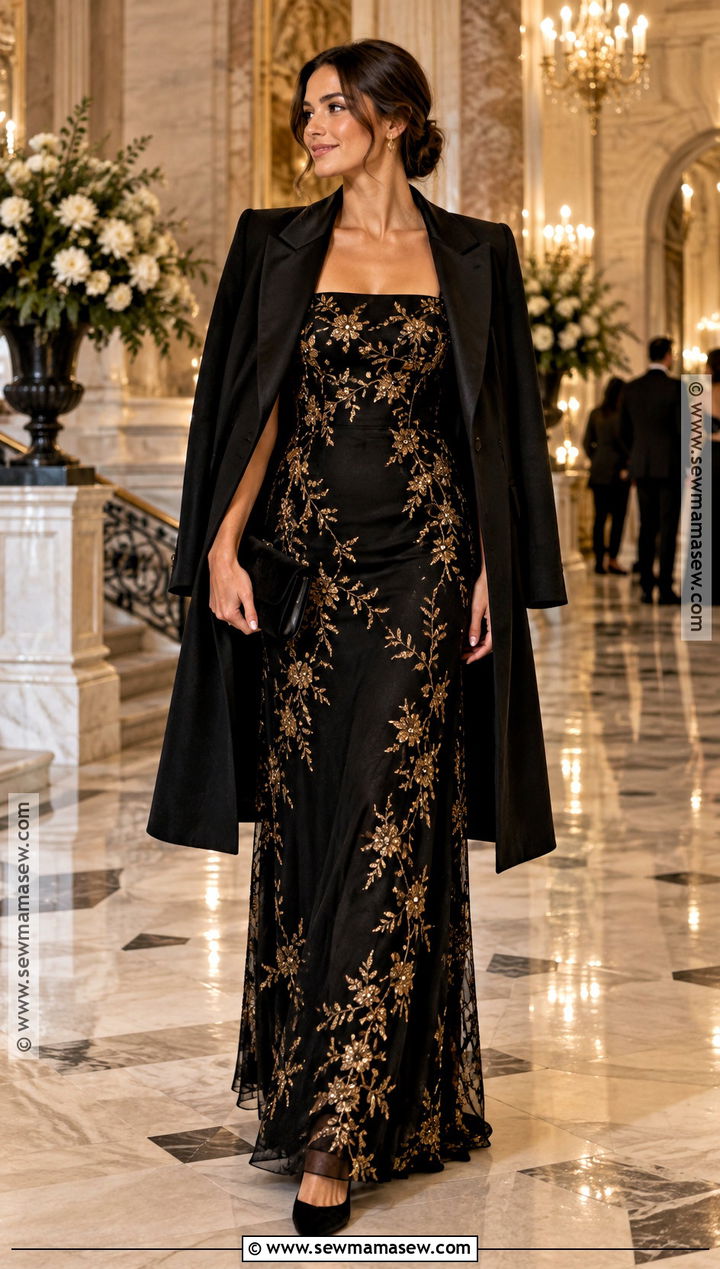 Black And Gold October Wedding Guest Dress - 25 october wedding guest dress ideas