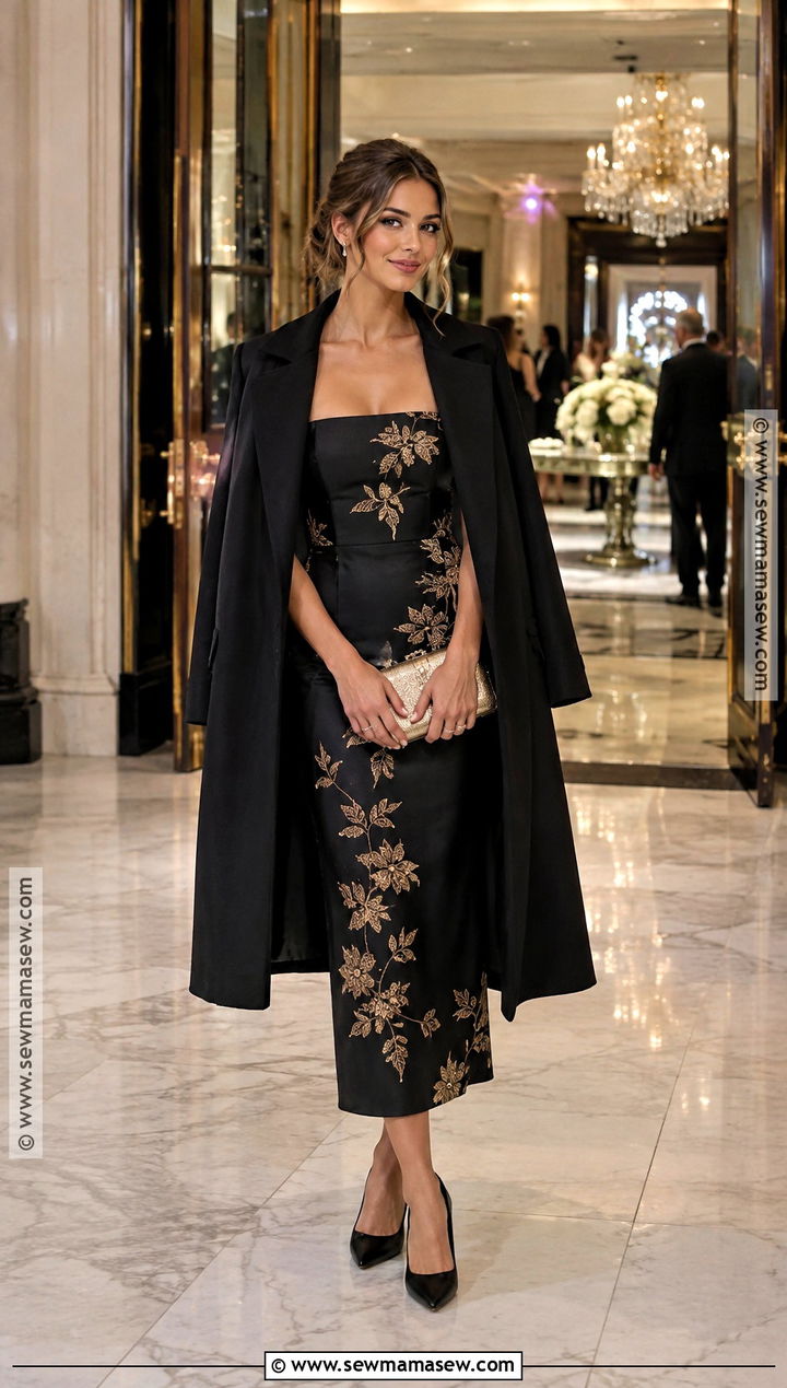 Black And Gold Wedding Guest Dress - 25 wedding guest dress autumn ideas