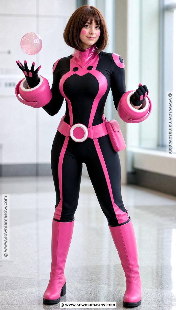 Black And Pink Uraraka Hero Costume - 30 uraraka hero costume ideas
