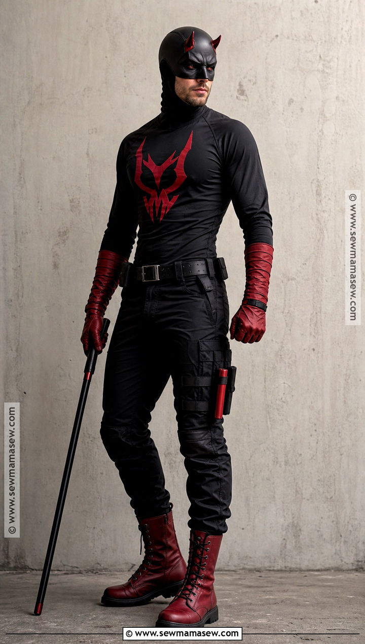 Black And Red Daredevil Cosplay - 30 Daredevil Cosplay Ideas