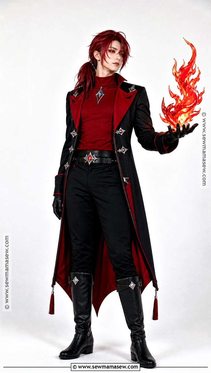 Black And Red Diluc Cosplay - 30 diluc cosplay ideas