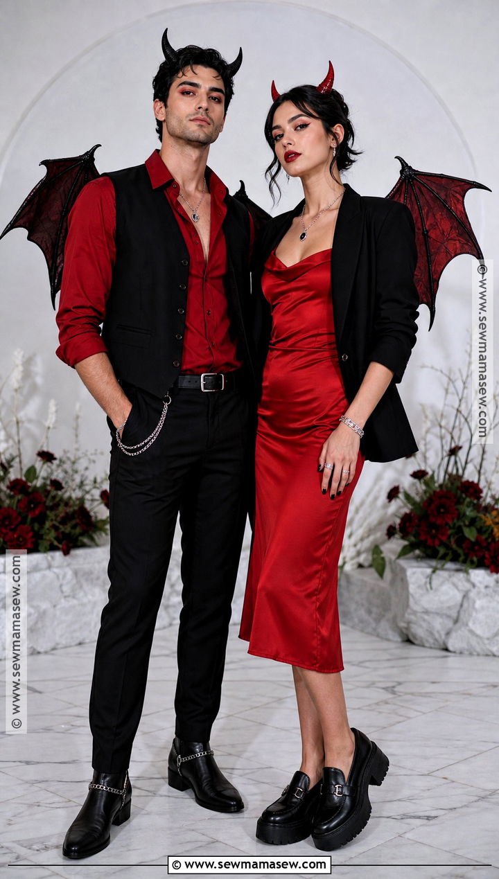 Black And Red Duo Demon Outfit - 35 demon outfit ideas