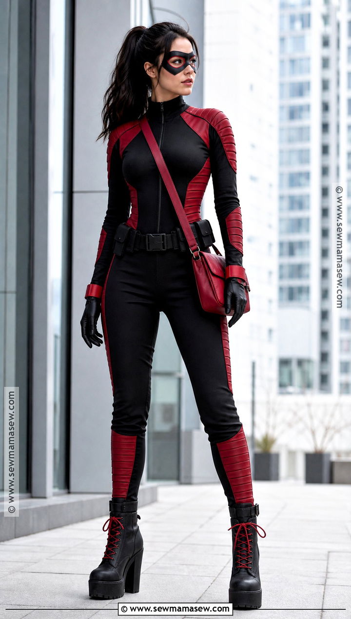 Black And Red Female Deadpool Costume - 30 female deadpool costume ideas