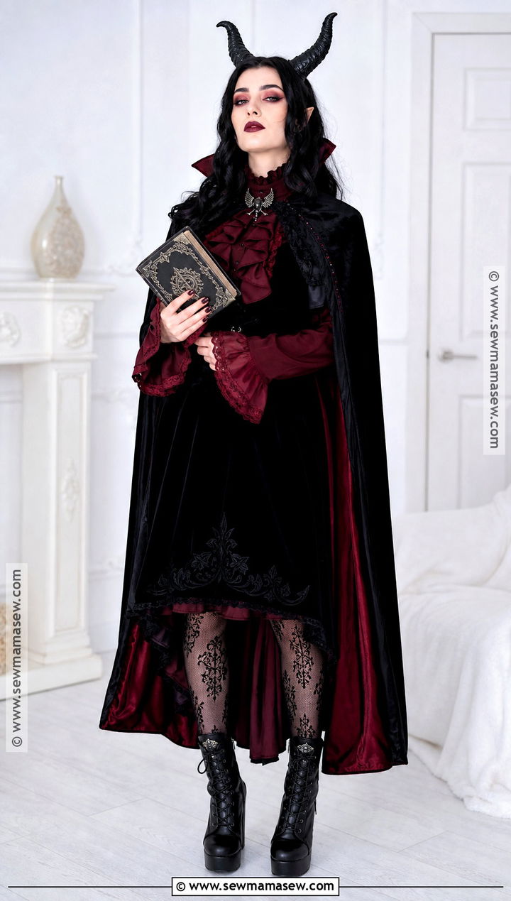 Black And Red Gothic Devil Cosplay - 30 Devil Cosplay Ideas