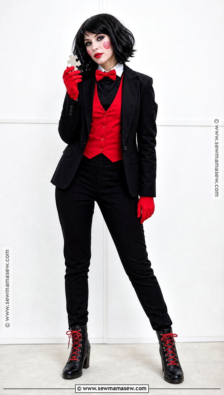Black And Red Jigsaw Costume - 40 jigsaw costume ideas for women