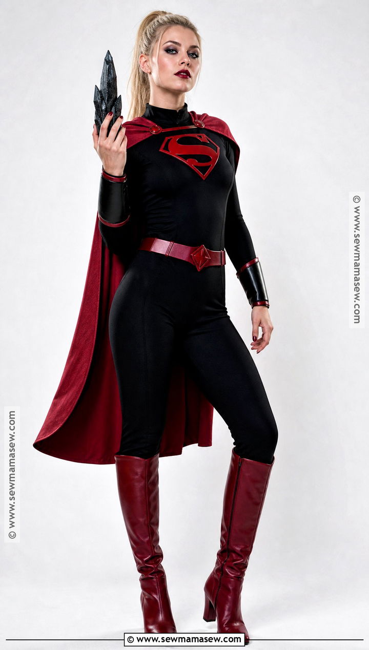 Black And Red Supergirl Costume - 30 Supergirl Halloween Costume Ideas