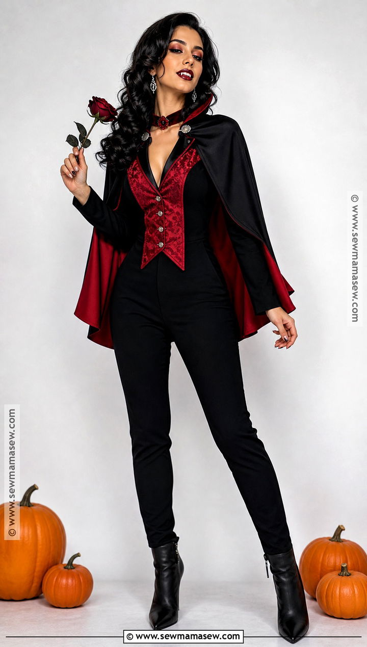Black And Red Vampire Costume - 50 vampire costume ideas