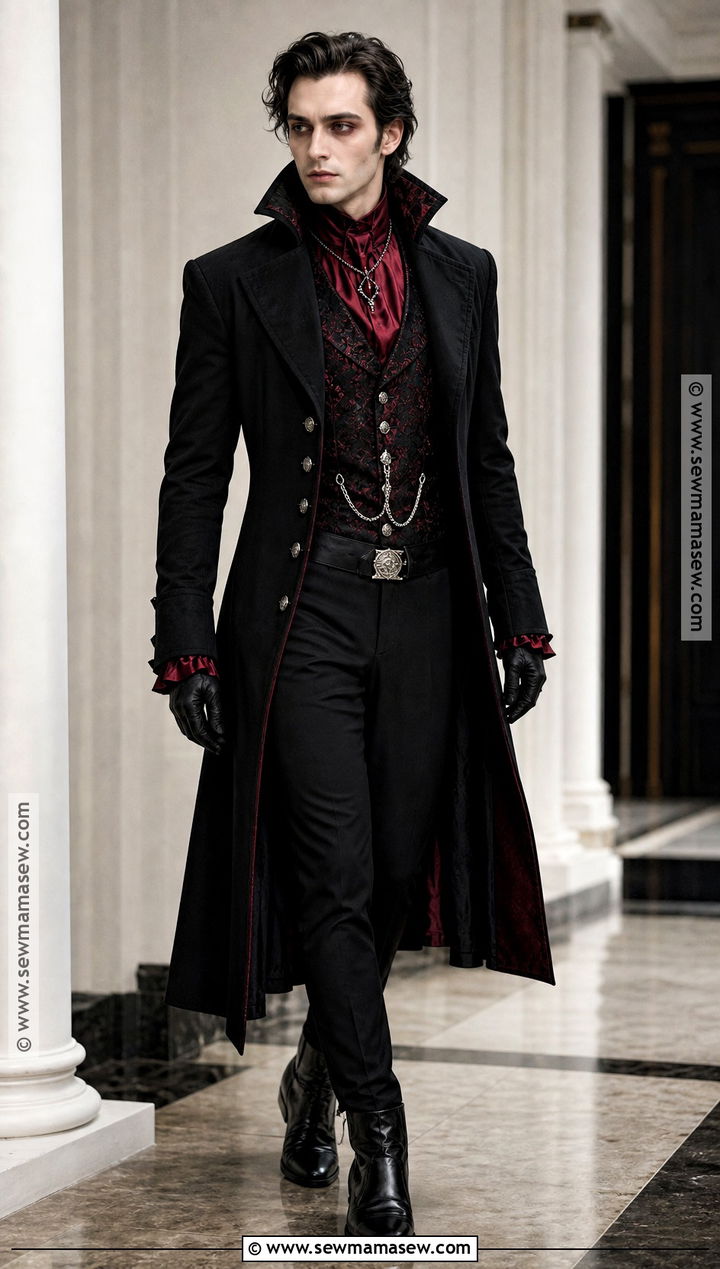 Black And Red Victorian Vampire Outfit - 30 victorian vampire outfit male ideas