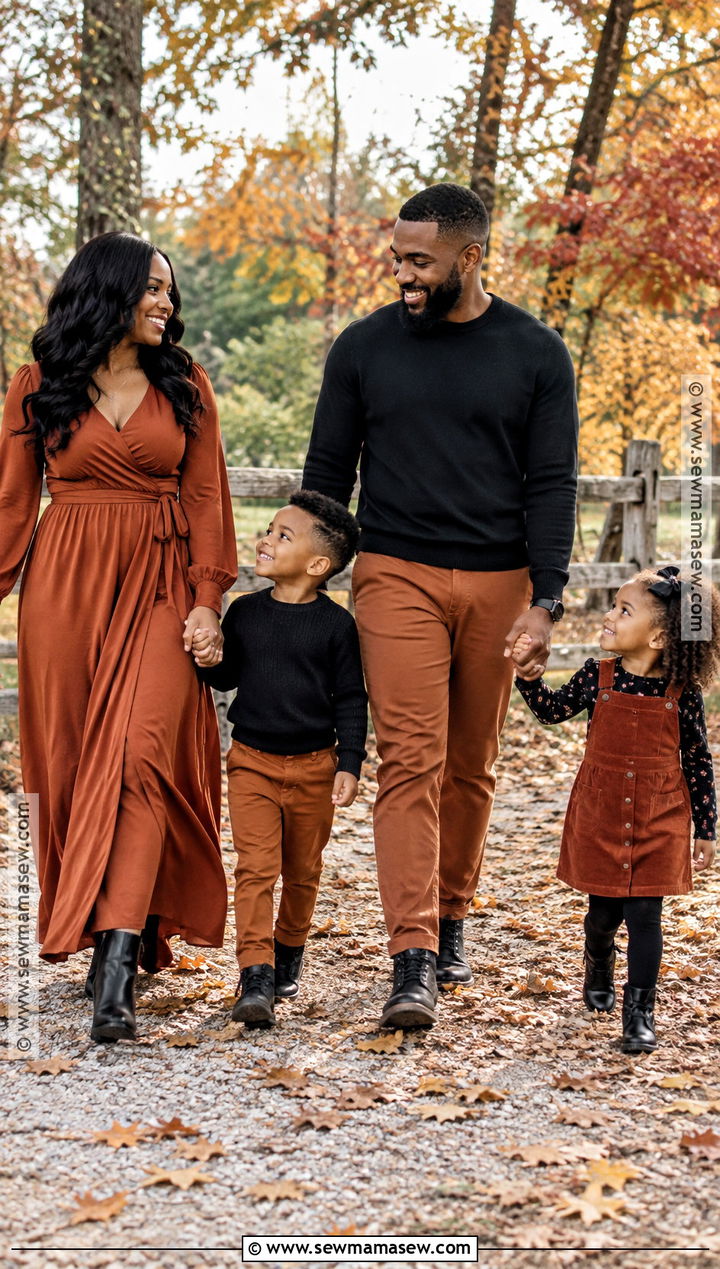 Black And Rust Family Photo Outfit - 15 black fall family pictures outfits