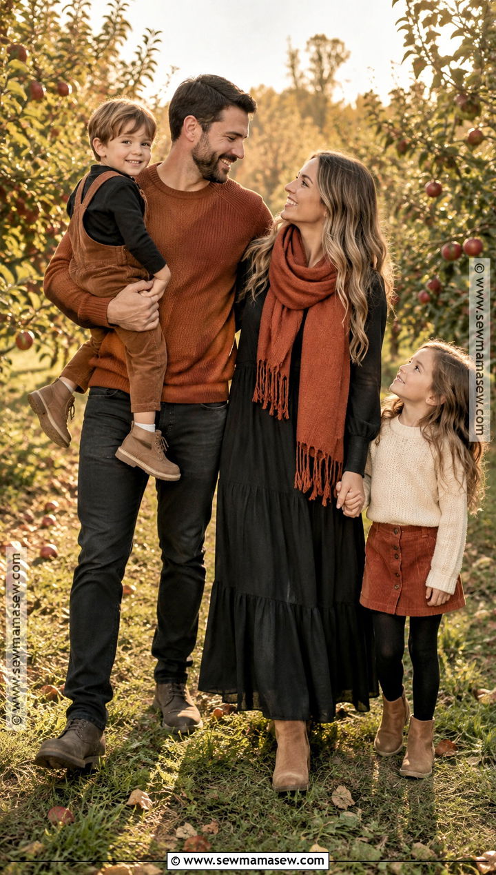Black And Rust Family Picture Outfit - 15 black fall outfits family pictures