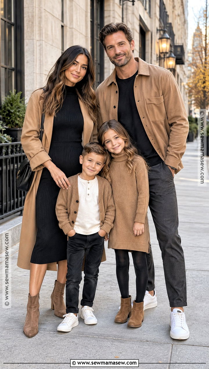Black And Tan Fall Family Photoshoot Outfit - 20 fall family photoshoot outfits