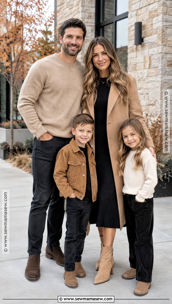 Black And Tan Fall Family Picture Outfit - 25 outdoor fall family pictures outfits