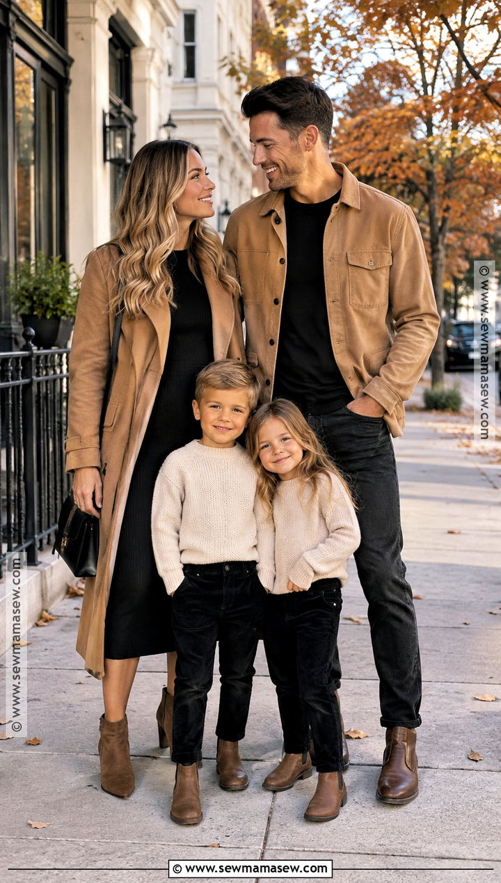 Black And Tan Fall Family Picture Outfits - 15 family outfits for fall pictures
