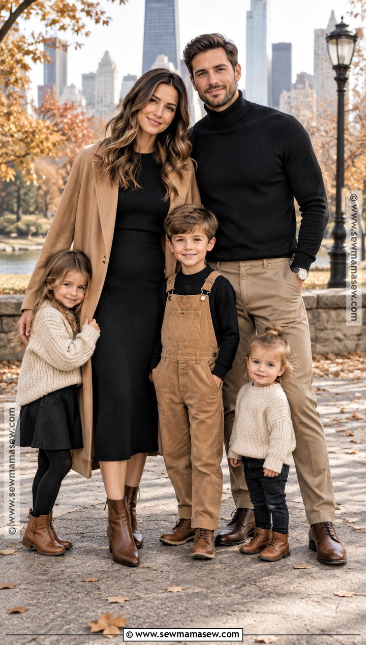 Black And Tan Fall Family Picture Outfits - 15 Family Pictures Matching Outfits Fall