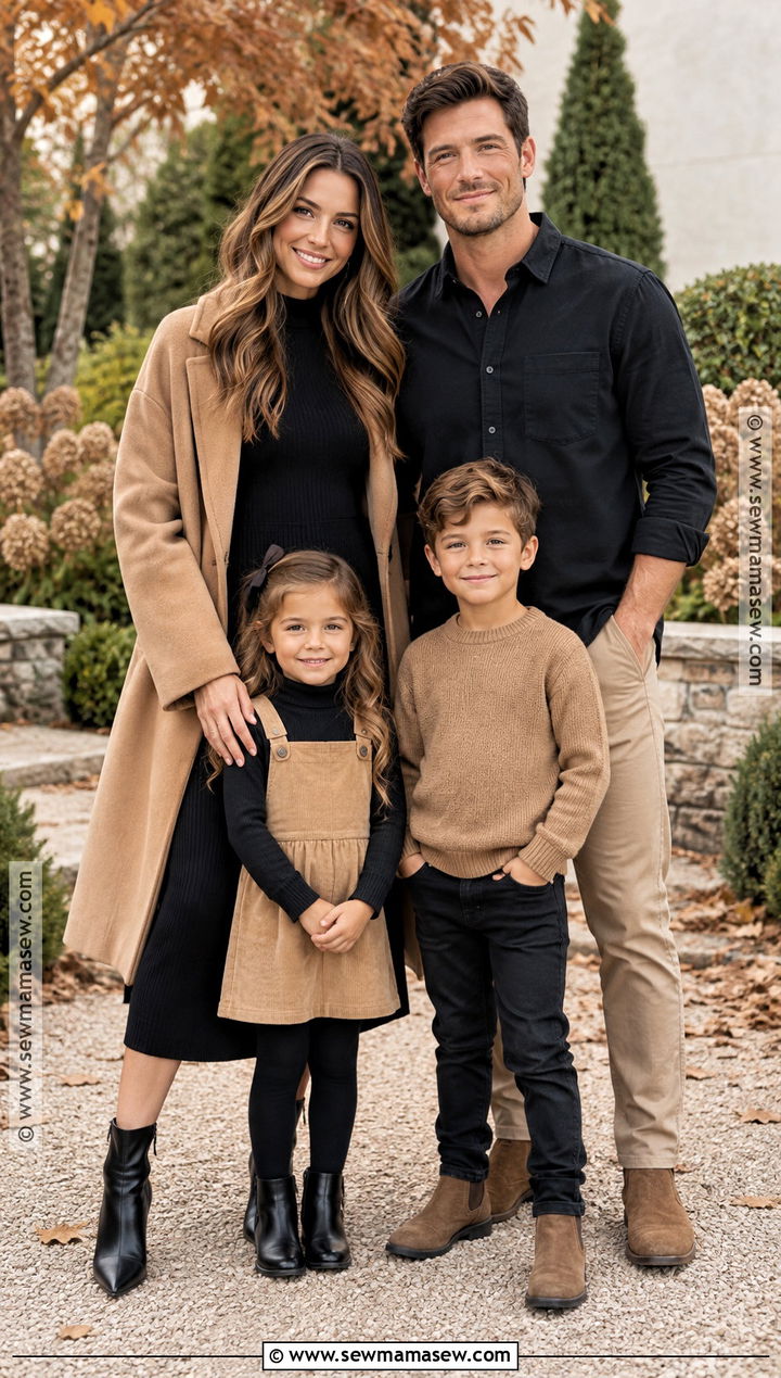 Black And Tan Fall Family Picture Outfits - 15 clothes for family pictures fall