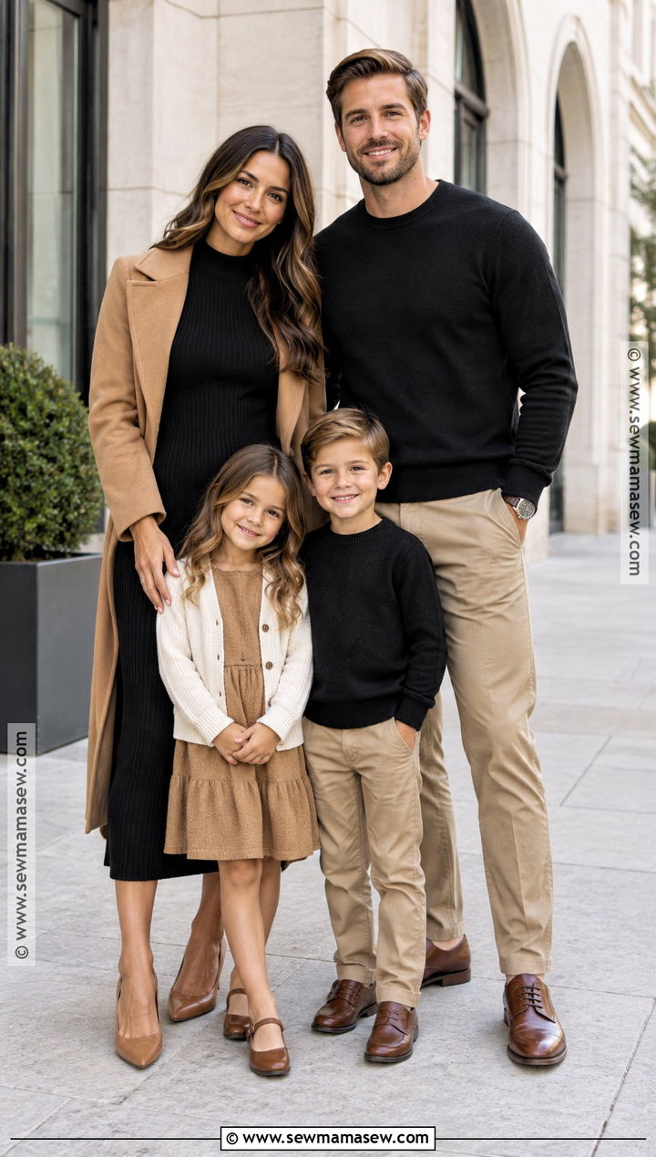 Black And Tan Fall Family Session Outfit - 15 fall family session outfits