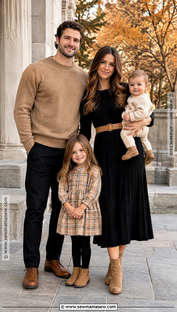 Black And Tan Family Fall Photoshoot Outfit - 25 family fall photoshoot outfits