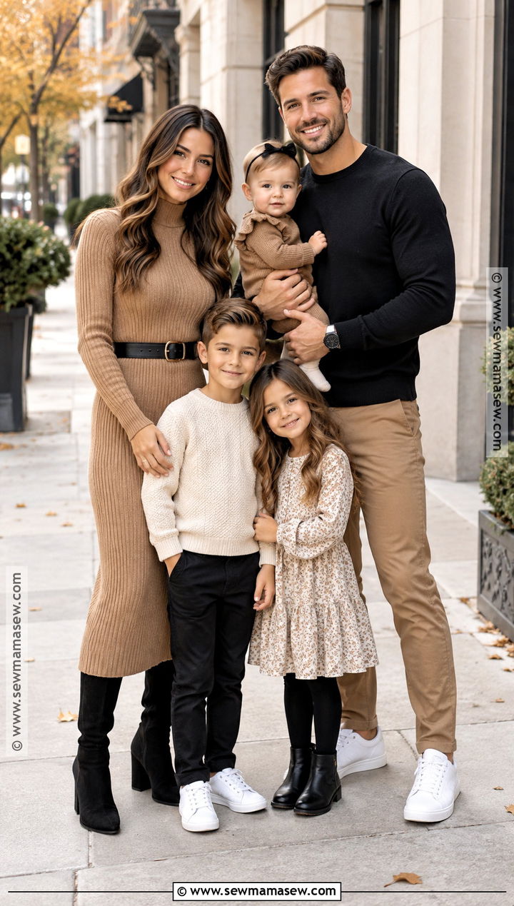 Black And Tan Family Fall Picture Outfit - 15 family fall pictures outfits neutral