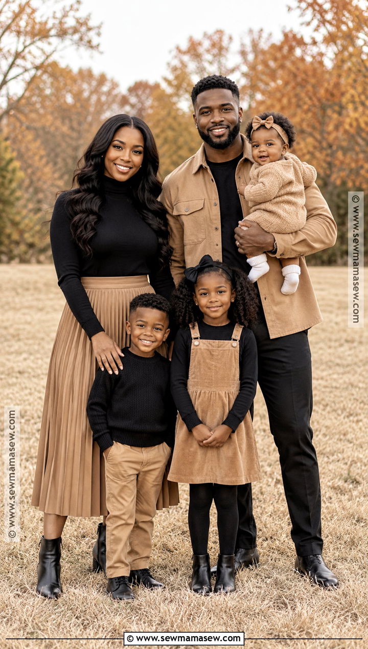 Black And Tan Family Photo Outfit - 15 black fall family pictures outfits