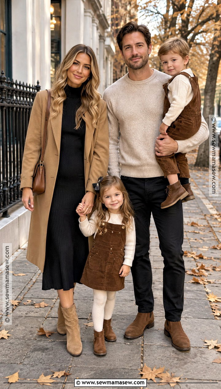 Black And Tan Family Photoshoot Outfits - 15 autumn family photoshoot outfit ideas