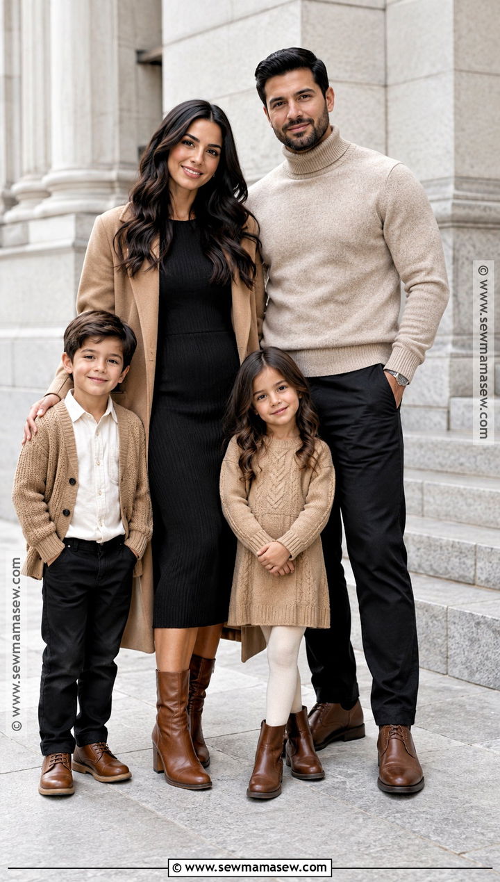 Black And Tan November Family Photo Outfits - 20 november family pictures outfits