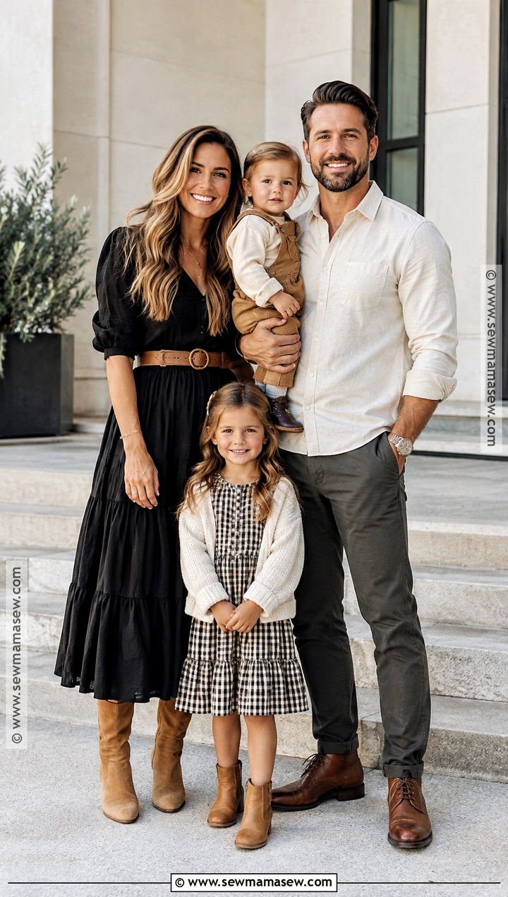 Black And Tan September Family Photo Outfits - 20 september family photos outfits