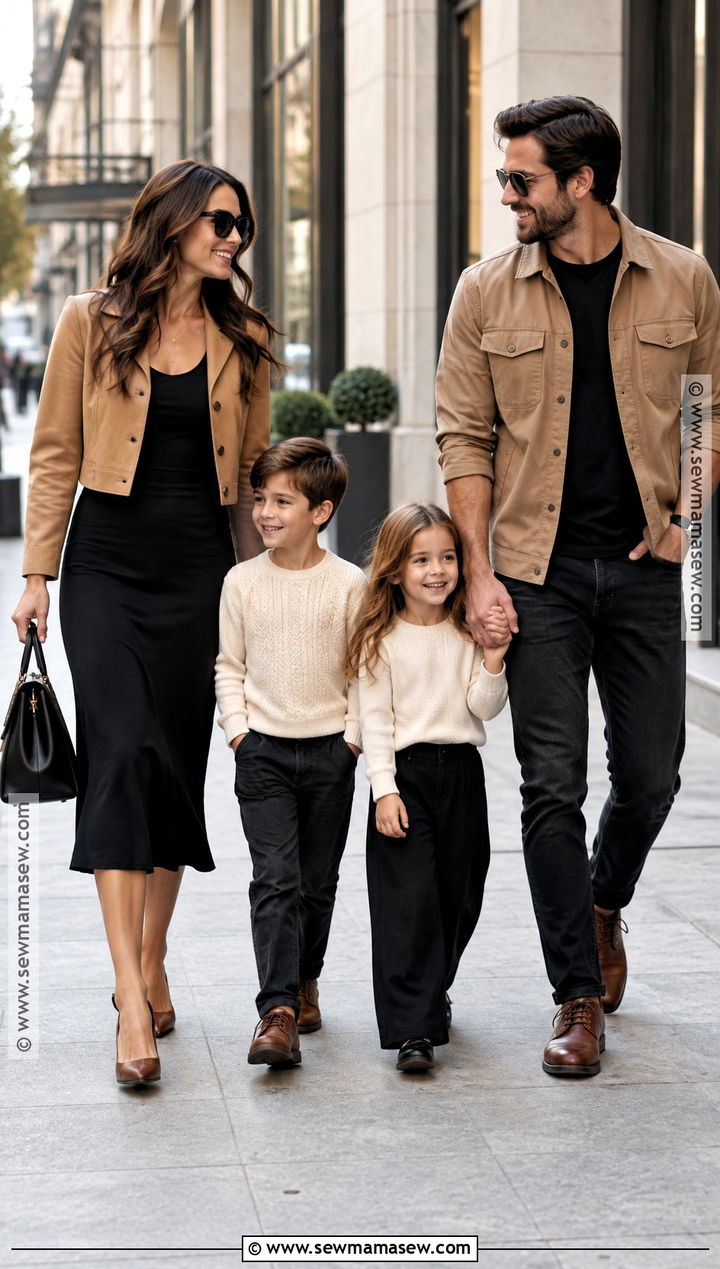 Black And Tan September Family Photo Outfits - 20 family photo outfits september