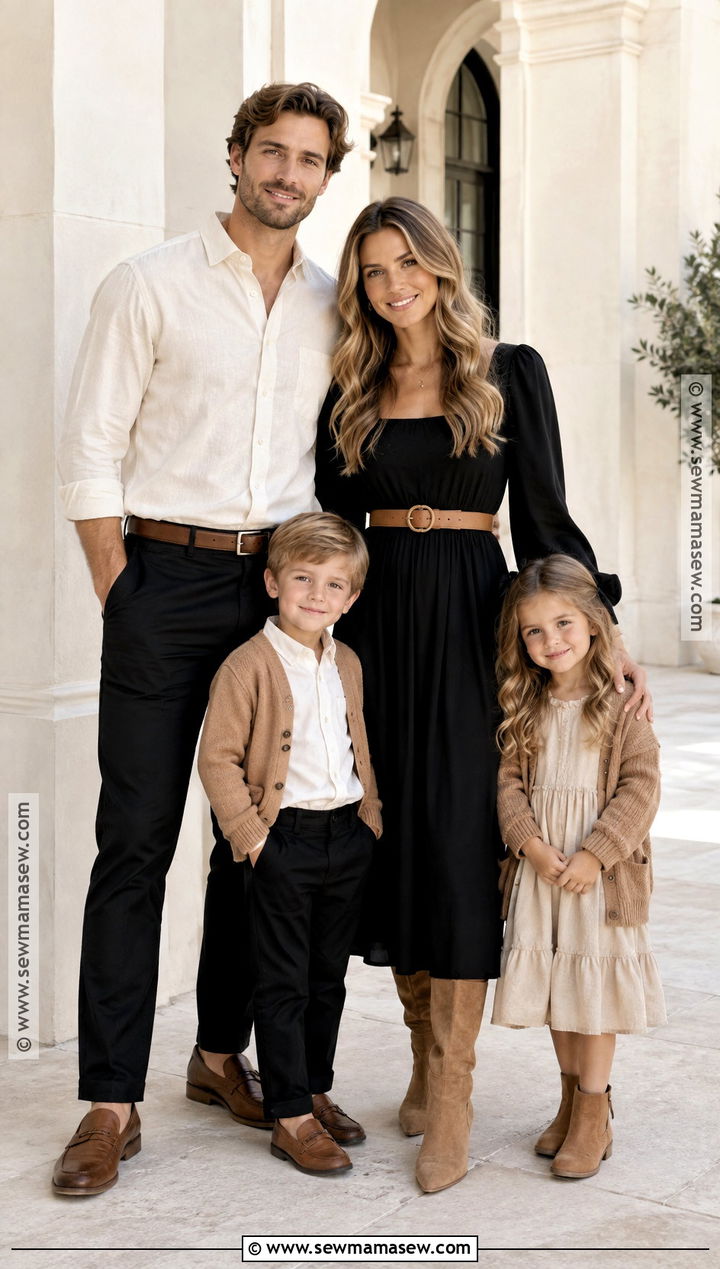 Black And Tan September Family Picture Outfits - 15 family pictures september outfits